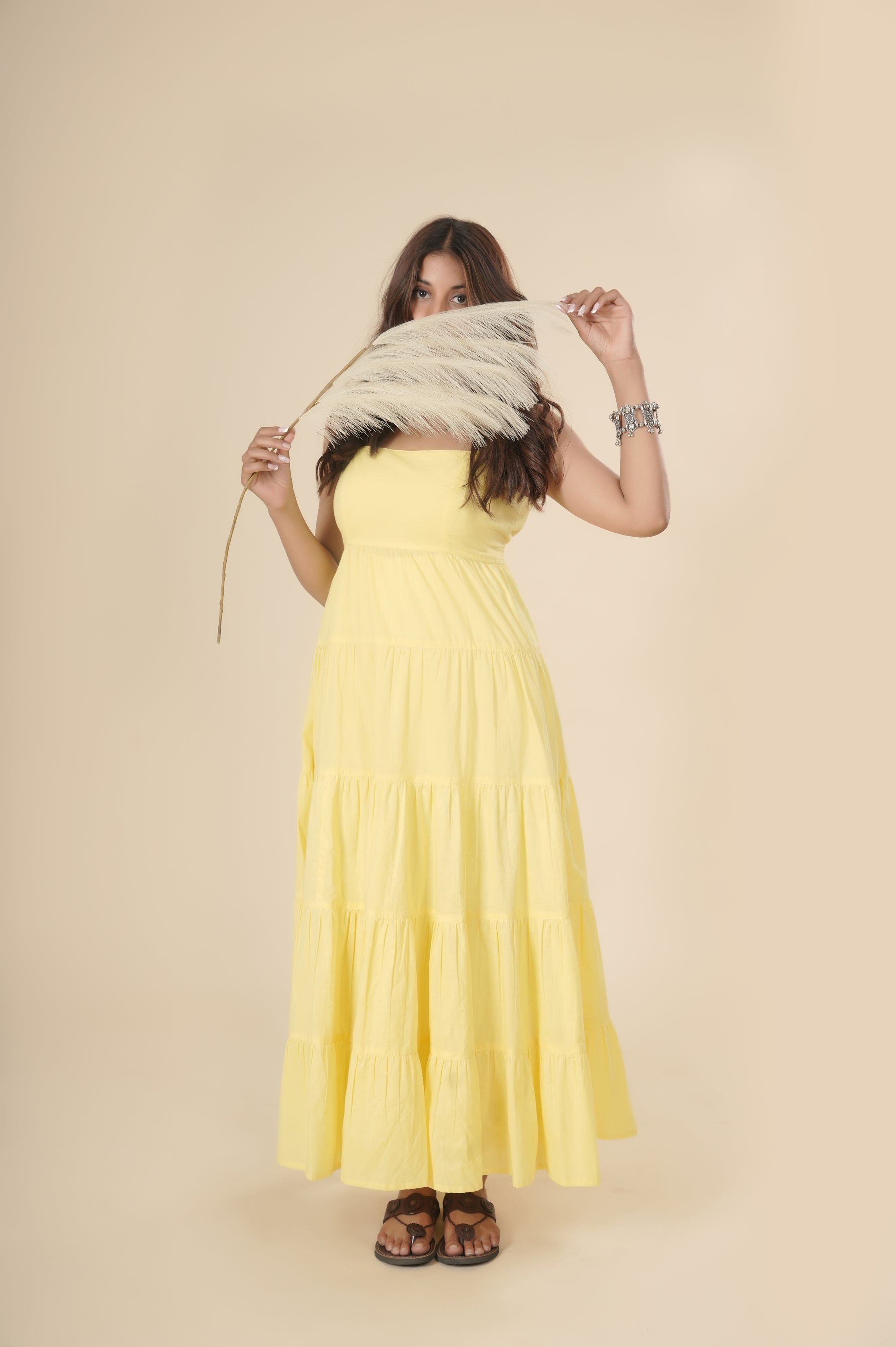 Sunlit Daisy Tiered Dress