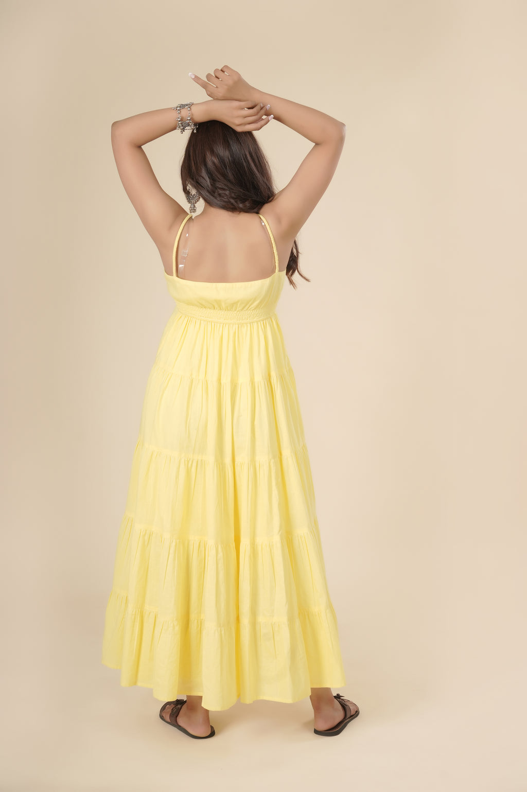 Sunlit Daisy Tiered Dress